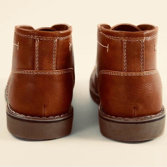 Steve Madden Boys BChuka Chukka Cognac Leather Boots. Size 5. NEW - Picture 3 of 9